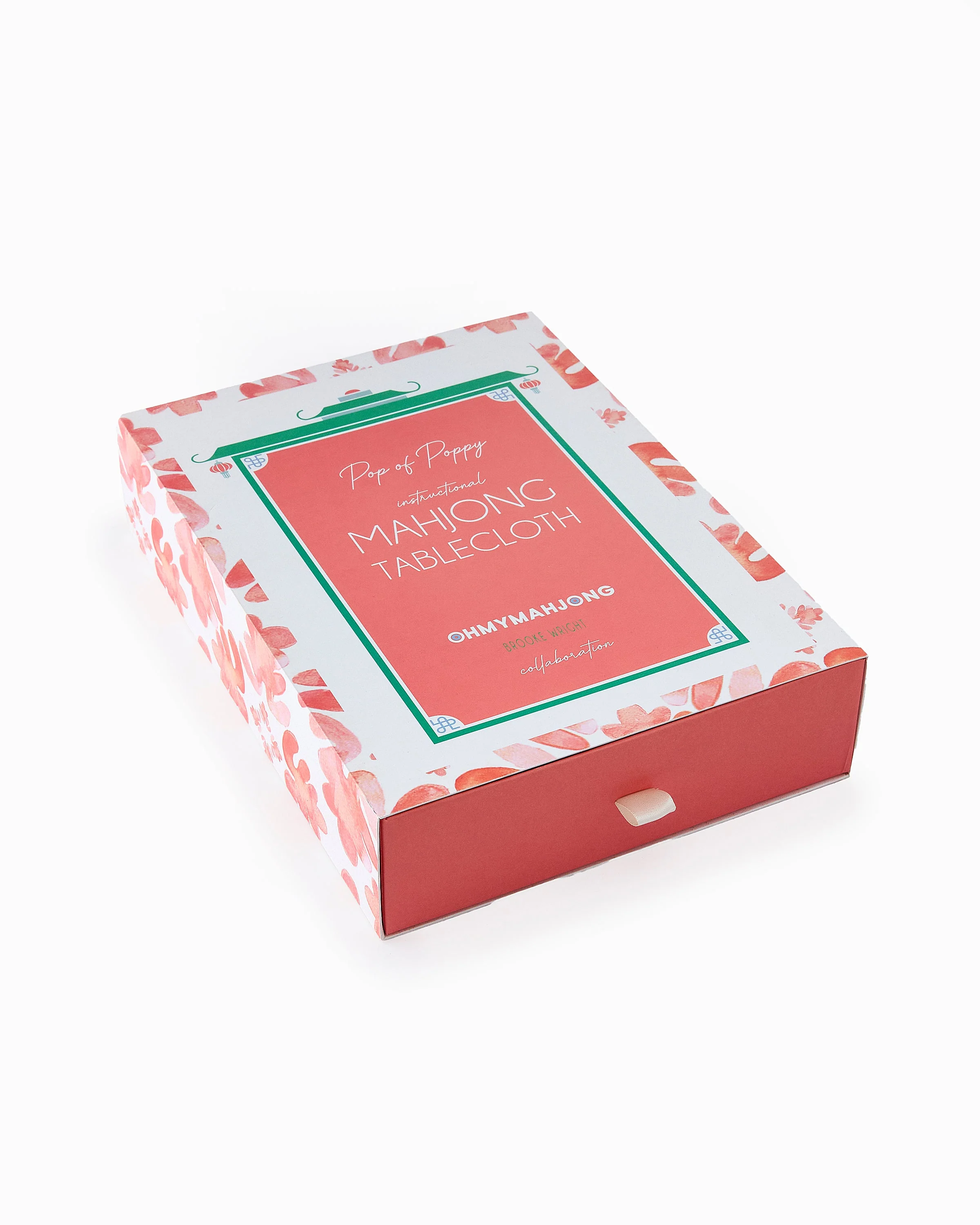 Pop of Poppy Instructional Mahjong Tablecloth - Image 4